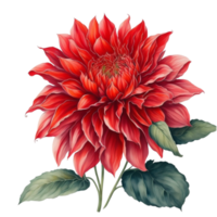 Ai Generated, Watercolor Flower png