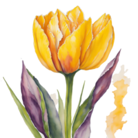 ai generiert, Aquarell Blume png