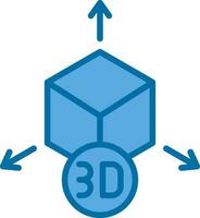 diseño de icono de vector de modelo 3d