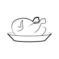 CHICKEN Editable and Resizable Vector Icon