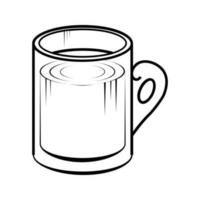 café editable y redimensionable vector icono