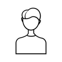 MALE AVATAR Editable and Resizeable Vector Icon