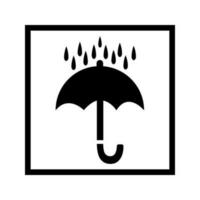 KEEP DRY packaging symbols Editable and Resizeable Vector Icon