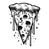 Pizza Slice Silhouette - png