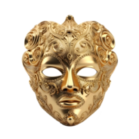 elegant carnival mask isolated on transparent background, generative ai png
