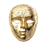elegant carnival mask isolated on transparent background, generative ai png