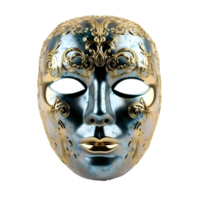 elegant carnival mask isolated on transparent background, generative ai png