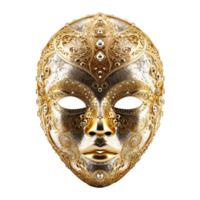 elegant carnival mask isolated on transparent background, generative ai png