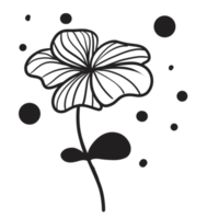 Hand gezeichnet wild Blume png