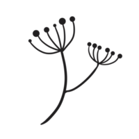 Hand gezeichnet wild Blume png