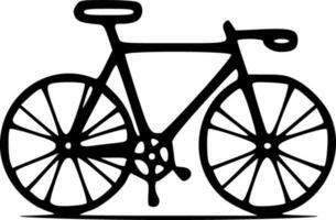 Bike black white vector illustration