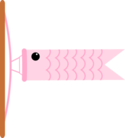 Japanese koi fish flag png