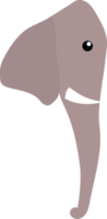 Ilustración de cabeza de elefante png