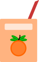 Orange jus paquet png