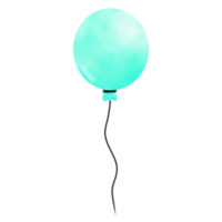 ballong vattenfärg tecknad serie element illustration png