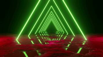 Triangle Neon Background Loop video