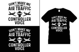 cielo aire tráfico t camisa diseño, tipografía, piloto vida, aeropuerto, vuelo, controlador vector