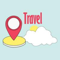 illustrations about travel and tourism vector