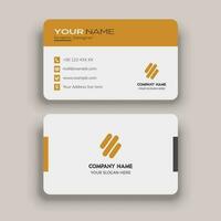 Modern business card template design and round business card vector