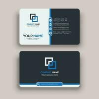 Modern clean fresh professional Round corner business card template design vector