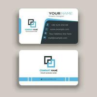 Modern business card template design and round business card vector