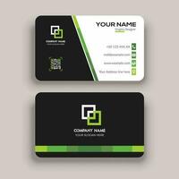 Modern business card template design and round business card vector