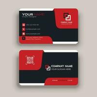 Modern business card template design and round business card vector