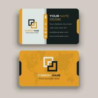 Modern clean fresh professional Round corner business card template design vector