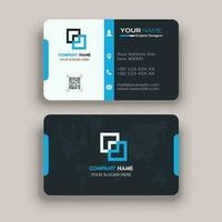 Modern clean fresh professional Round corner business card template design vector