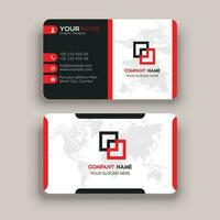 Modern business card template design and round business card vector