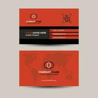 Creative business card template vector