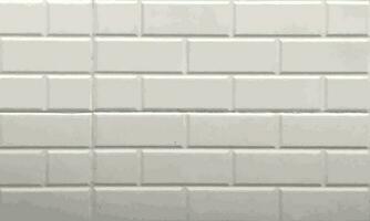 White brick wall texture vector background. closeup brick wall surface, realistic vector brick wall pattern horizontal background