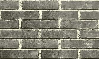 Brick wall pattern horizontal background. flat wall texture. gray textured brickwork for print, design and other vector