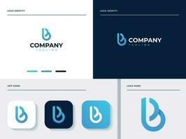 Modern Initial Letter B Logo Design Template Elements. Easy to use in various media. The mark itself will looks nice as social media avatar and website or mobile icon. vector