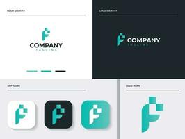 Modern Initial Letter F Logo Design Template Elements. Easy to use in various media. The mark itself will looks nice as social media avatar and website or mobile icon. vector