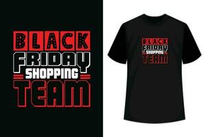 Black Friday Shopping Team Shirt - The Little One T-Shirt vector