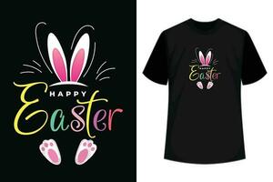 contento Pascua de Resurrección día camiseta diseño vector