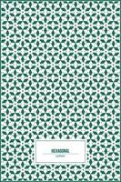 modern art pattern of green hexagon shape vector