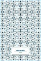 creative pattern of trigonal shape vector