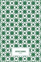 green abstract rhombus shape pattern vector