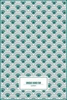 unique pattern of hand fan shape vector