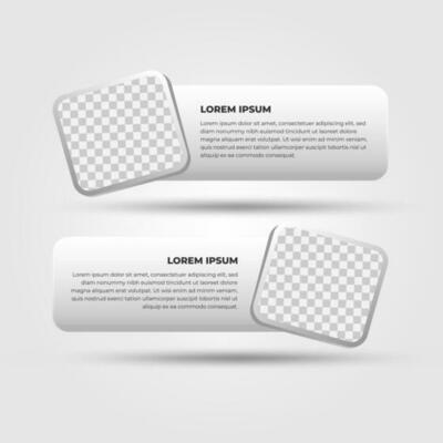 Vector colorful one two three steps progress banners. Steps badges, web banners.