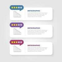 Vector colorful one two three steps progress banners. Steps badges, web banners.