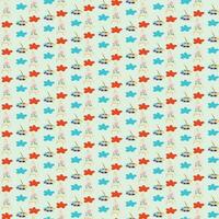 Easel and colorful palette with paints, brush. Elements of the artist. Seamless pattern. Vector illustration, flat design, cartoon style.