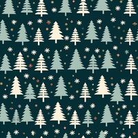 Christmas tree seamless pattern, holiday country style print for wallpaper, wrapping paper, scrapbook, fabric and product design, photo