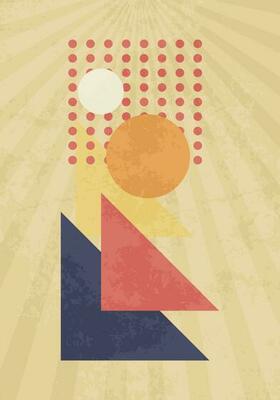 Modern abstract art style poster