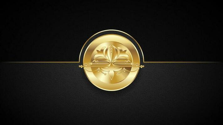Premium card with gold elements