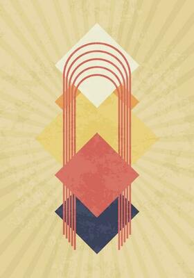 Modern abstract art style poster