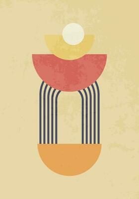 Modern abstract art style poster