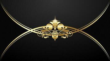 Premium card with gold elements vector